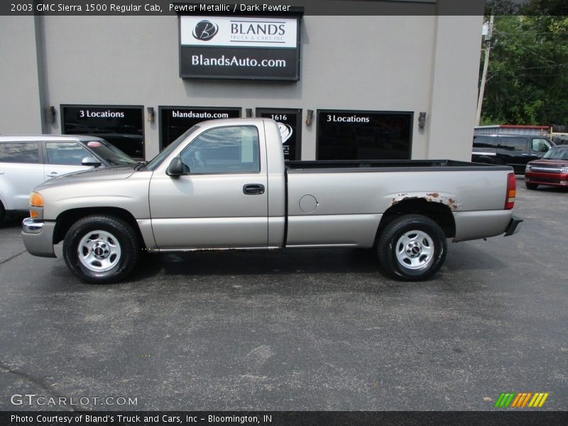 Pewter Metallic / Dark Pewter 2003 GMC Sierra 1500 Regular Cab