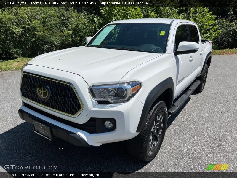 Super White / TRD Graphite 2019 Toyota Tacoma TRD Off-Road Double Cab 4x4