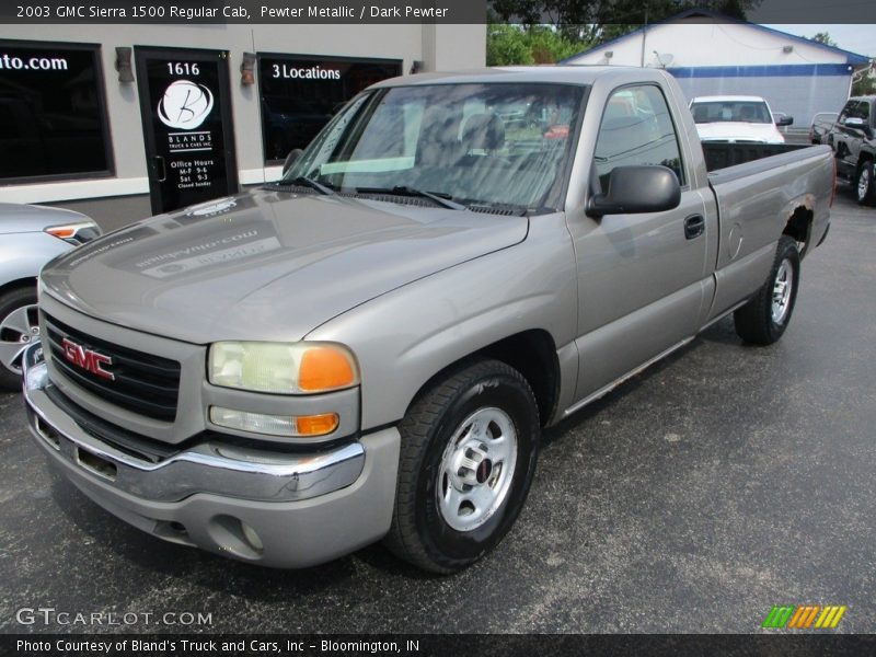 Pewter Metallic / Dark Pewter 2003 GMC Sierra 1500 Regular Cab
