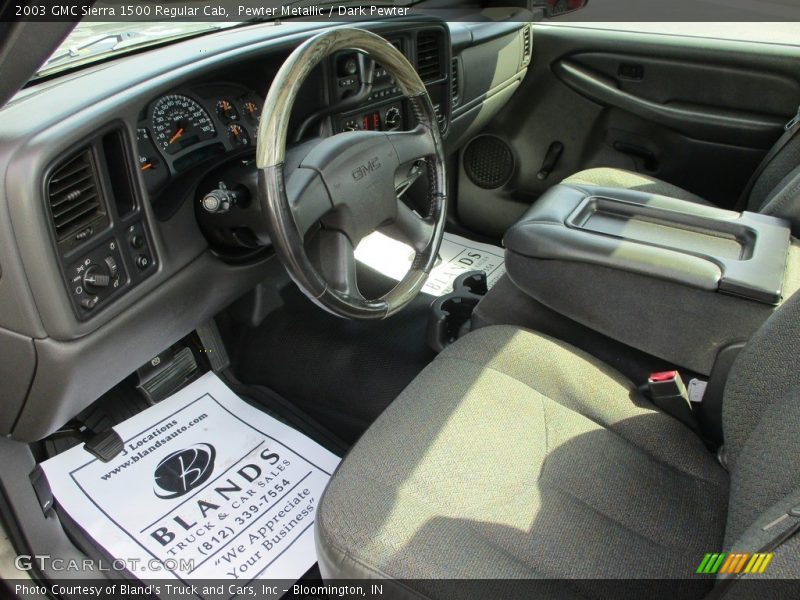 Pewter Metallic / Dark Pewter 2003 GMC Sierra 1500 Regular Cab