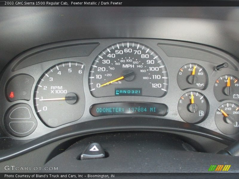 Pewter Metallic / Dark Pewter 2003 GMC Sierra 1500 Regular Cab