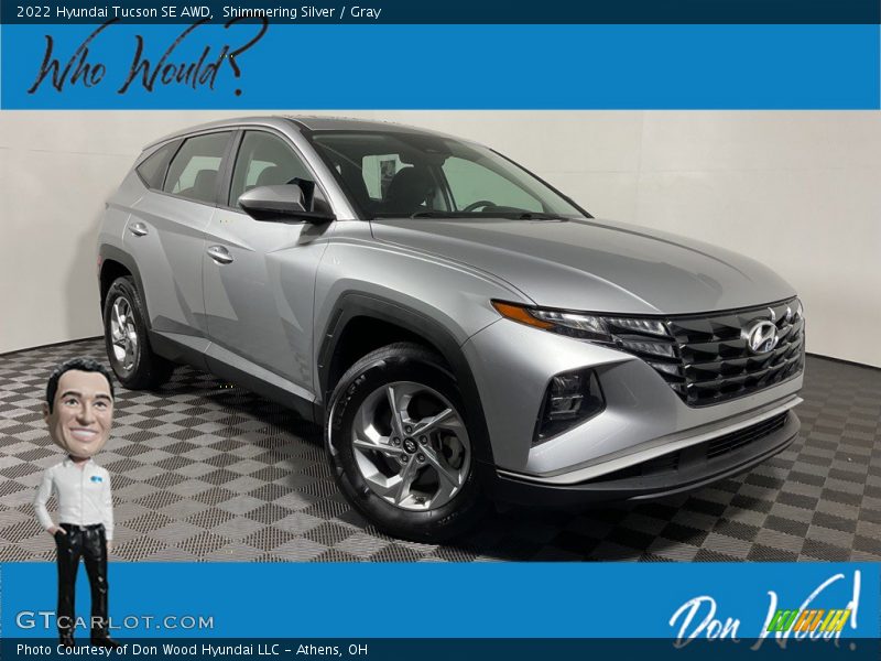 Shimmering Silver / Gray 2022 Hyundai Tucson SE AWD