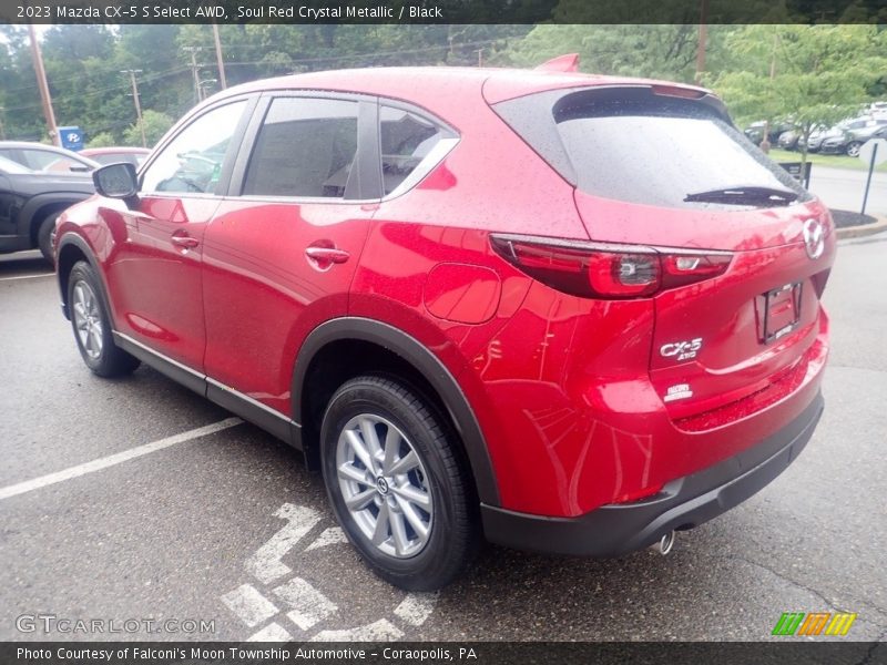 Soul Red Crystal Metallic / Black 2023 Mazda CX-5 S Select AWD