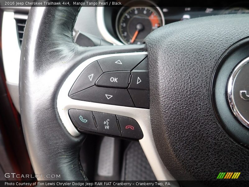 Mango Tango Pearl / Black 2016 Jeep Cherokee Trailhawk 4x4