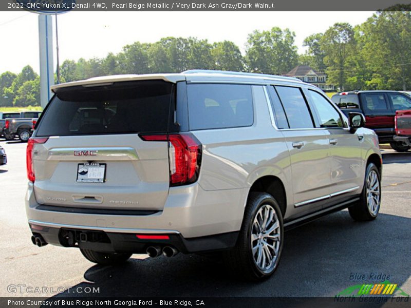 Pearl Beige Metallic / Very Dark Ash Gray/Dark Walnut 2022 GMC Yukon XL Denali 4WD