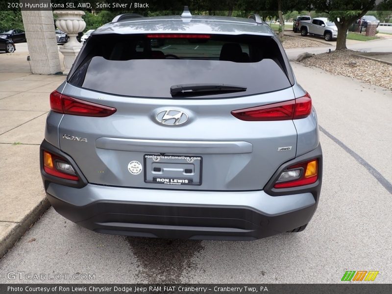 Sonic Silver / Black 2020 Hyundai Kona SEL AWD