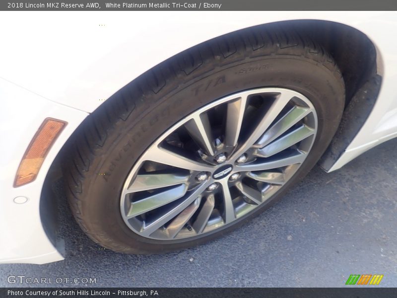 White Platinum Metallic Tri-Coat / Ebony 2018 Lincoln MKZ Reserve AWD