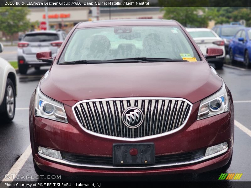 Deep Garnet Metallic / Light Neutral 2016 Buick LaCrosse Leather Group AWD