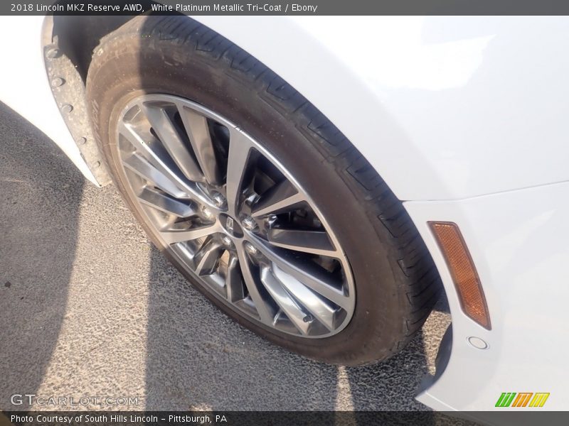 White Platinum Metallic Tri-Coat / Ebony 2018 Lincoln MKZ Reserve AWD