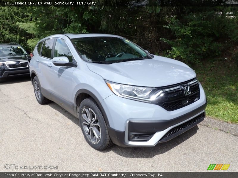 Sonic Gray Pearl / Gray 2021 Honda CR-V EX AWD