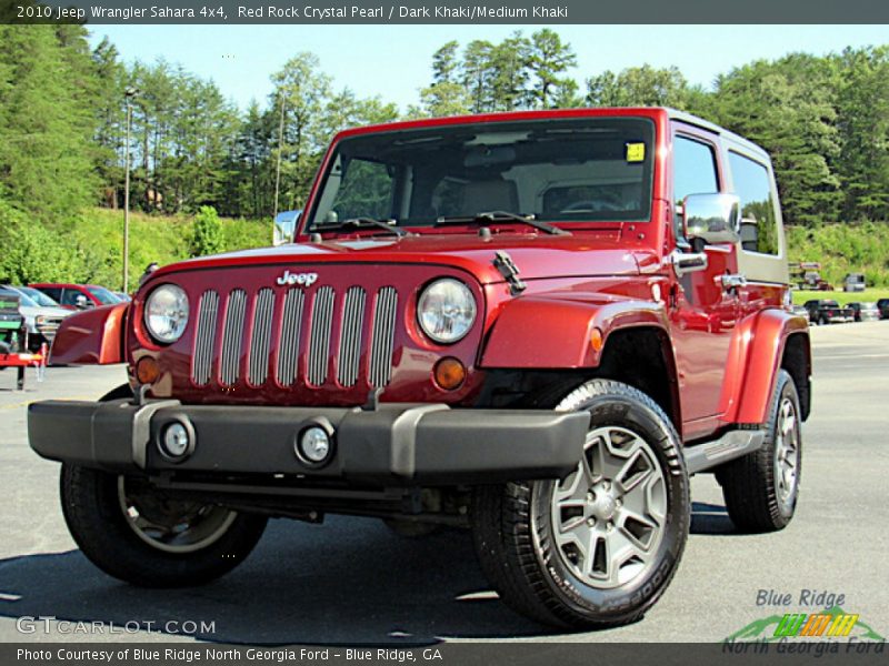 Red Rock Crystal Pearl / Dark Khaki/Medium Khaki 2010 Jeep Wrangler Sahara 4x4