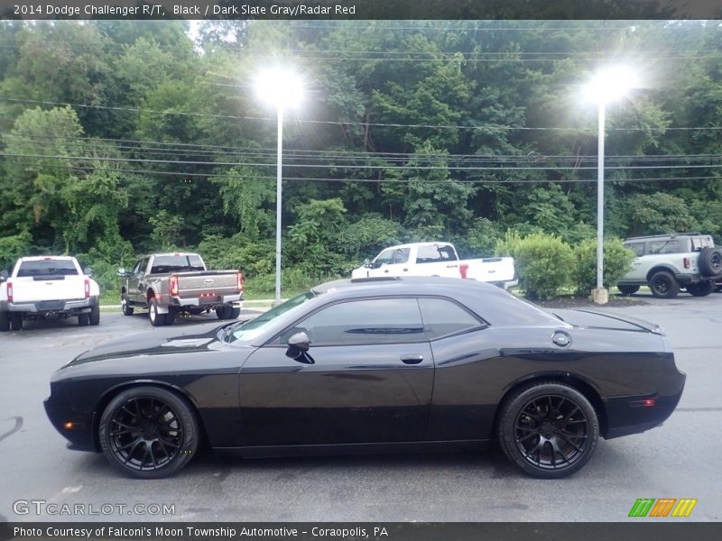 Black / Dark Slate Gray/Radar Red 2014 Dodge Challenger R/T