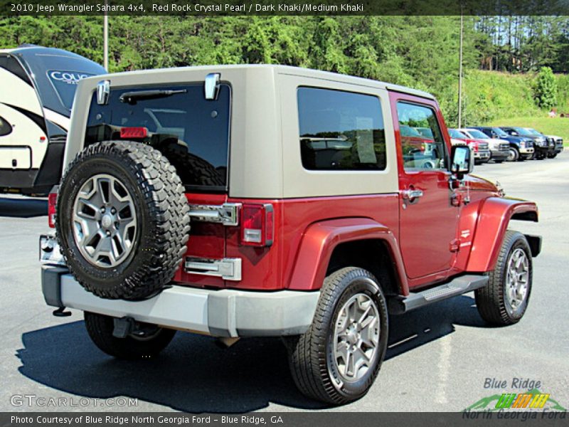 Red Rock Crystal Pearl / Dark Khaki/Medium Khaki 2010 Jeep Wrangler Sahara 4x4