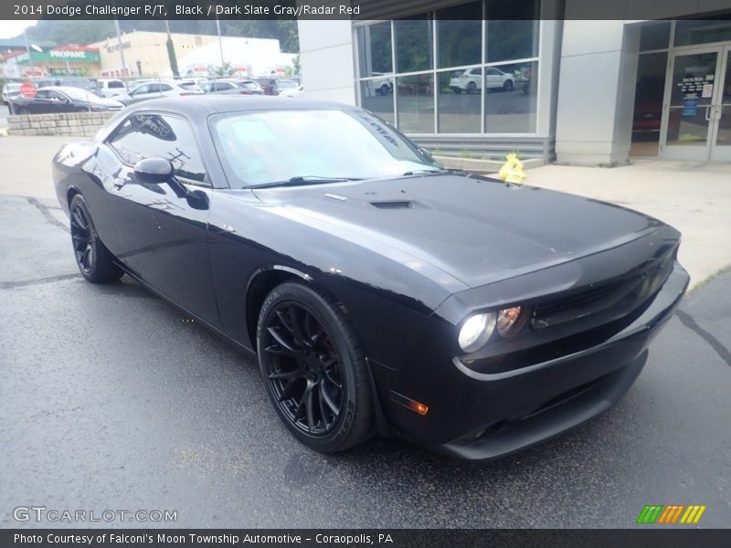 Black / Dark Slate Gray/Radar Red 2014 Dodge Challenger R/T
