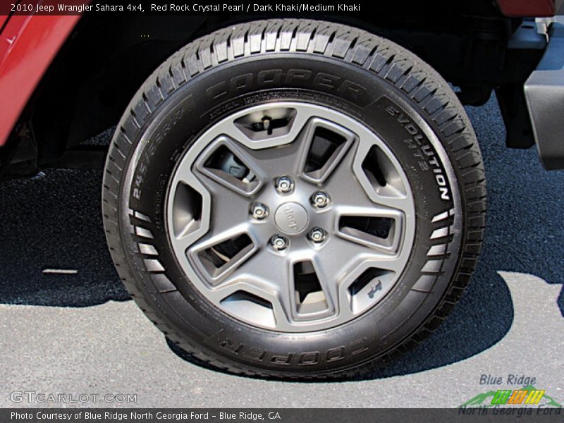 Red Rock Crystal Pearl / Dark Khaki/Medium Khaki 2010 Jeep Wrangler Sahara 4x4