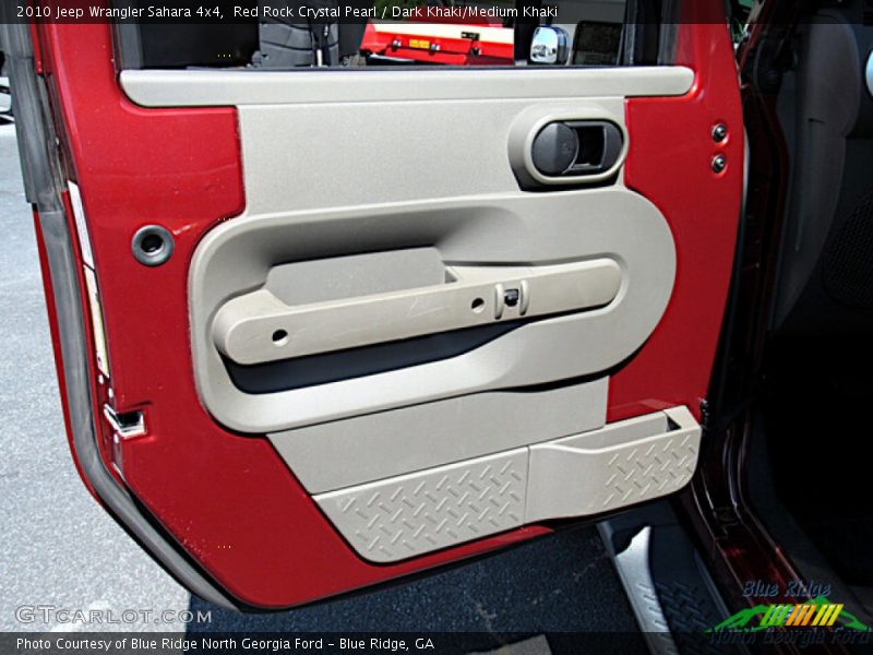 Red Rock Crystal Pearl / Dark Khaki/Medium Khaki 2010 Jeep Wrangler Sahara 4x4