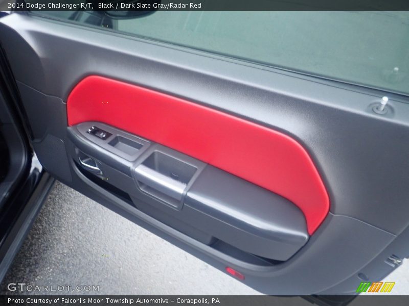 Black / Dark Slate Gray/Radar Red 2014 Dodge Challenger R/T
