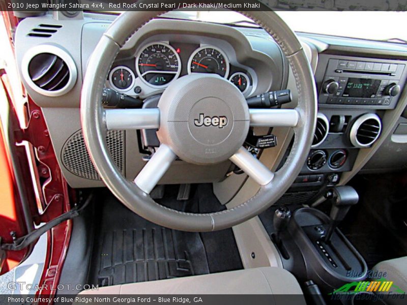 Red Rock Crystal Pearl / Dark Khaki/Medium Khaki 2010 Jeep Wrangler Sahara 4x4