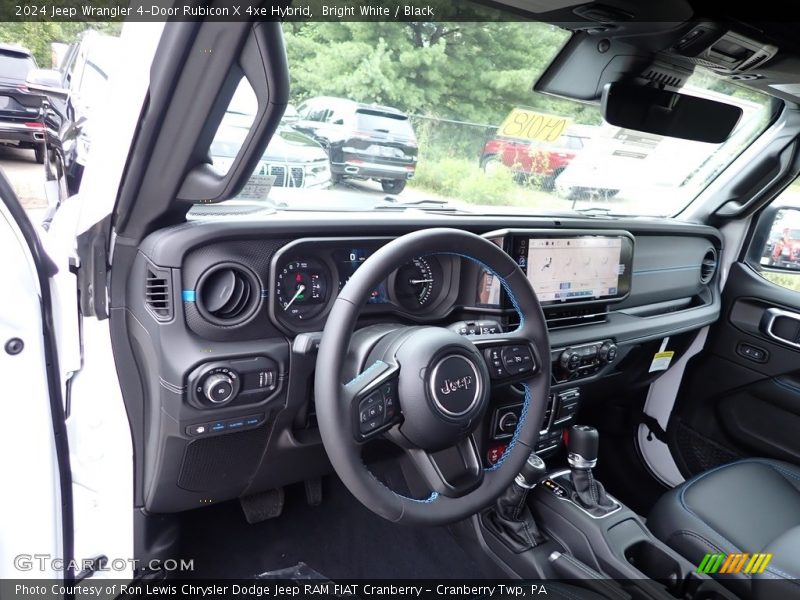 Bright White / Black 2024 Jeep Wrangler 4-Door Rubicon X 4xe Hybrid