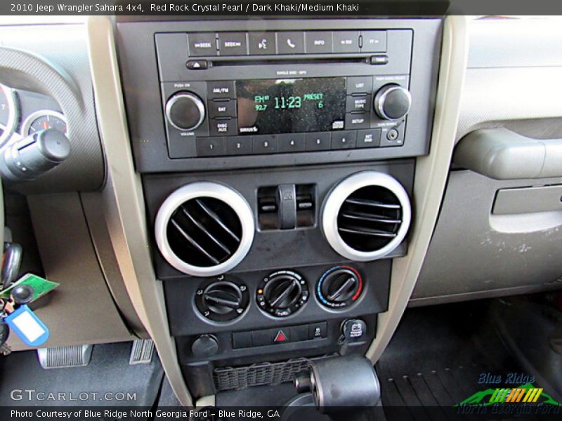 Red Rock Crystal Pearl / Dark Khaki/Medium Khaki 2010 Jeep Wrangler Sahara 4x4