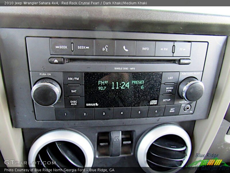 Red Rock Crystal Pearl / Dark Khaki/Medium Khaki 2010 Jeep Wrangler Sahara 4x4
