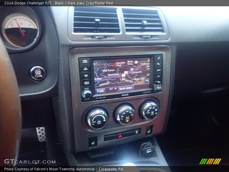 Black / Dark Slate Gray/Radar Red 2014 Dodge Challenger R/T