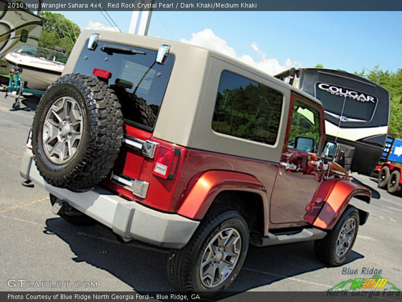 Red Rock Crystal Pearl / Dark Khaki/Medium Khaki 2010 Jeep Wrangler Sahara 4x4