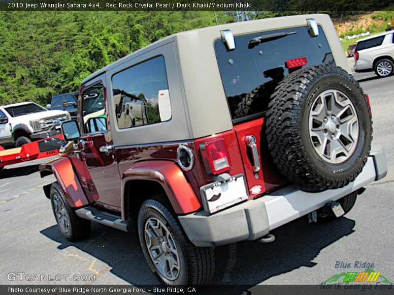 Red Rock Crystal Pearl / Dark Khaki/Medium Khaki 2010 Jeep Wrangler Sahara 4x4