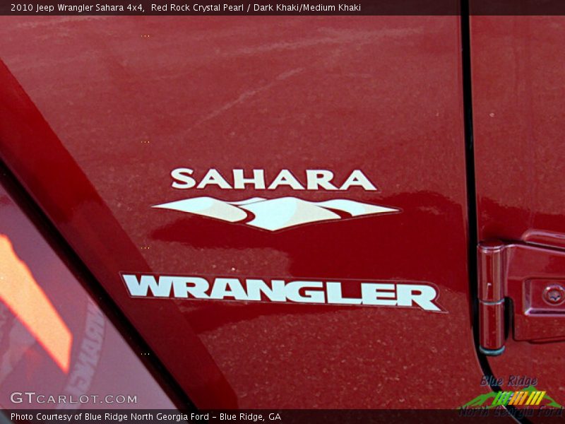 Red Rock Crystal Pearl / Dark Khaki/Medium Khaki 2010 Jeep Wrangler Sahara 4x4
