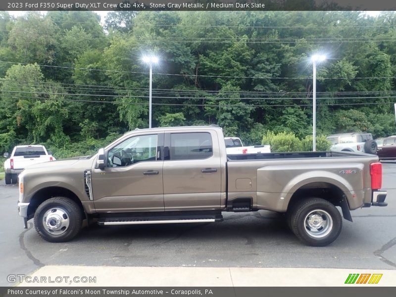 Stone Gray Metallic / Medium Dark Slate 2023 Ford F350 Super Duty XLT Crew Cab 4x4