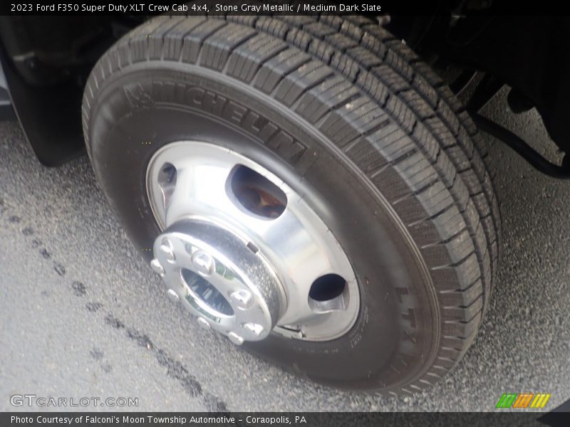 Stone Gray Metallic / Medium Dark Slate 2023 Ford F350 Super Duty XLT Crew Cab 4x4