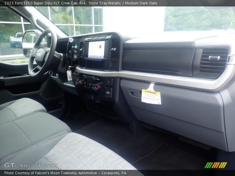 Stone Gray Metallic / Medium Dark Slate 2023 Ford F350 Super Duty XLT Crew Cab 4x4