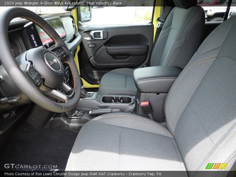 High Velocity / Black 2024 Jeep Wrangler 4-Door Willys 4xe Hybrid