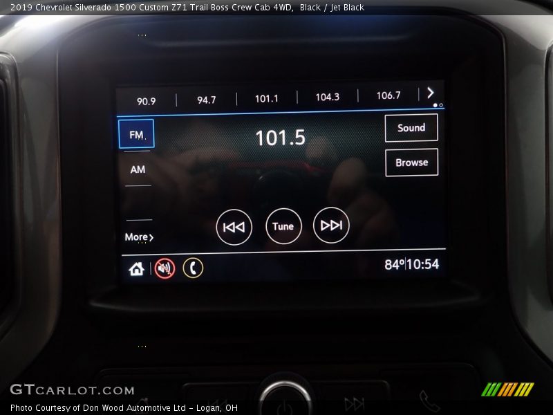 Black / Jet Black 2019 Chevrolet Silverado 1500 Custom Z71 Trail Boss Crew Cab 4WD
