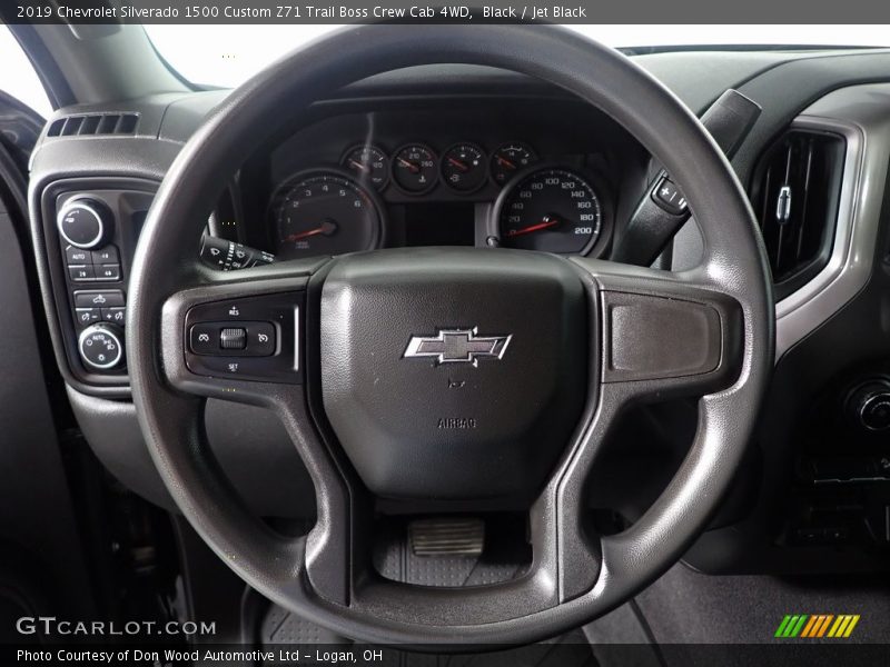 Black / Jet Black 2019 Chevrolet Silverado 1500 Custom Z71 Trail Boss Crew Cab 4WD
