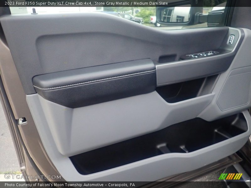 Stone Gray Metallic / Medium Dark Slate 2023 Ford F350 Super Duty XLT Crew Cab 4x4
