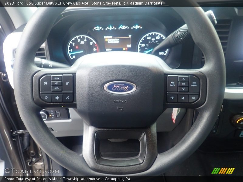 Stone Gray Metallic / Medium Dark Slate 2023 Ford F350 Super Duty XLT Crew Cab 4x4