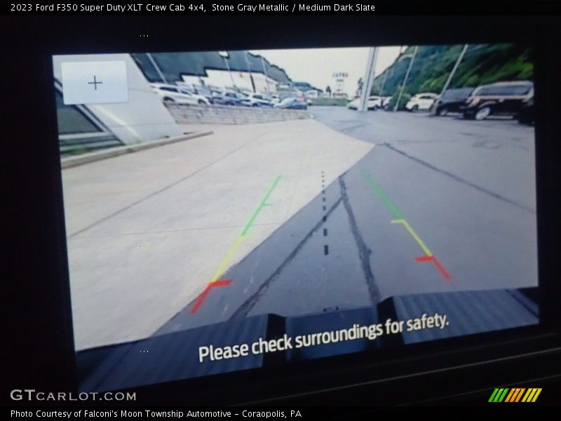 Stone Gray Metallic / Medium Dark Slate 2023 Ford F350 Super Duty XLT Crew Cab 4x4