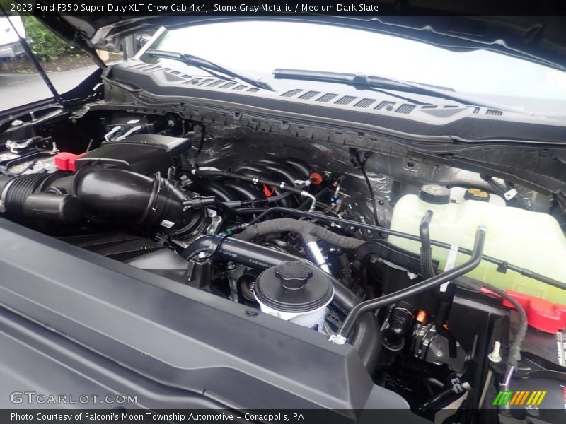 Stone Gray Metallic / Medium Dark Slate 2023 Ford F350 Super Duty XLT Crew Cab 4x4