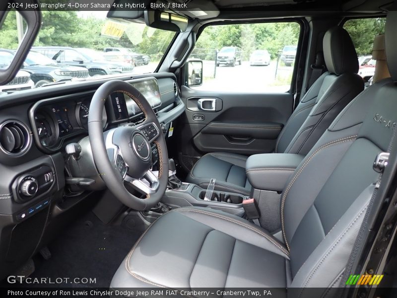  2024 Wrangler 4-Door Sahara 4xe Hybrid Black Interior