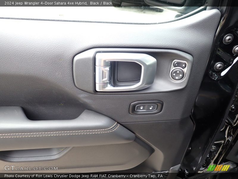 Black / Black 2024 Jeep Wrangler 4-Door Sahara 4xe Hybrid