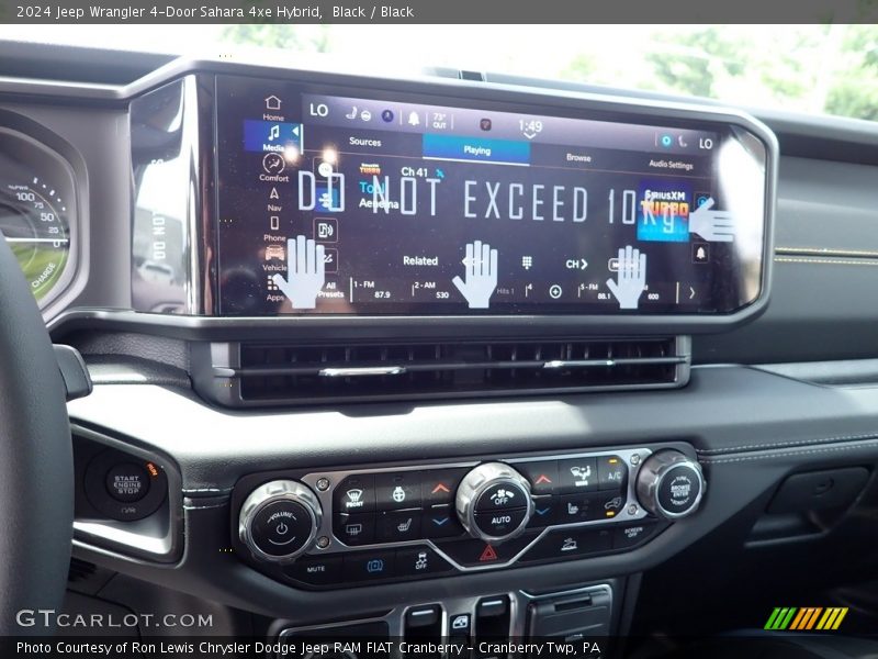 Controls of 2024 Wrangler 4-Door Sahara 4xe Hybrid