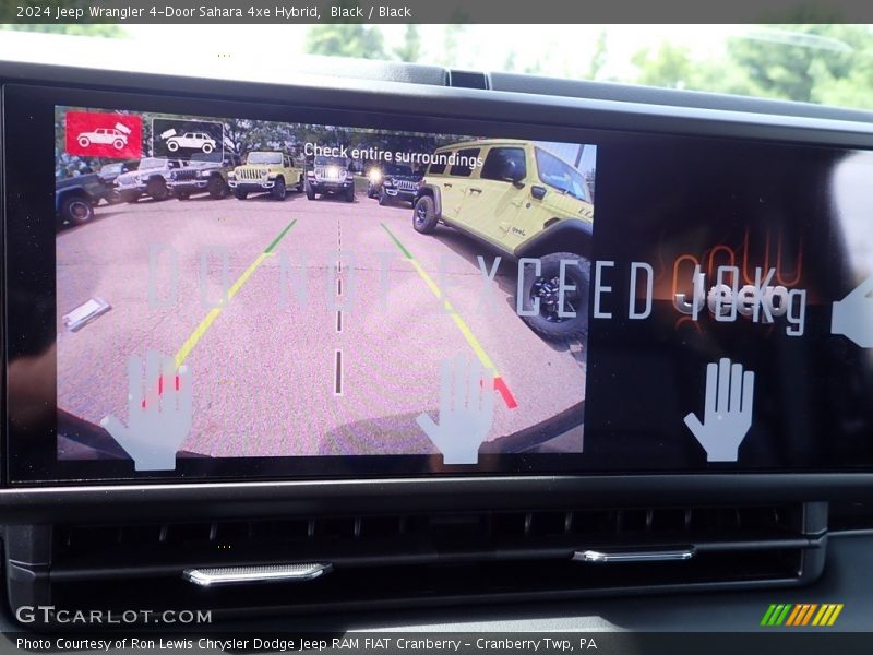 Black / Black 2024 Jeep Wrangler 4-Door Sahara 4xe Hybrid