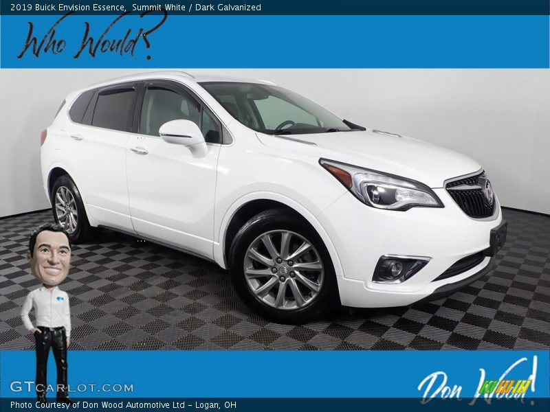 Summit White / Dark Galvanized 2019 Buick Envision Essence