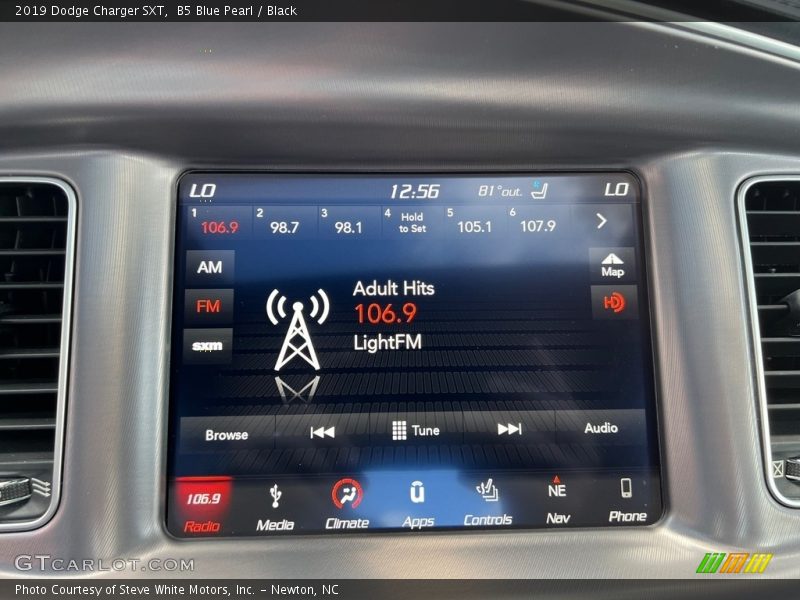 B5 Blue Pearl / Black 2019 Dodge Charger SXT