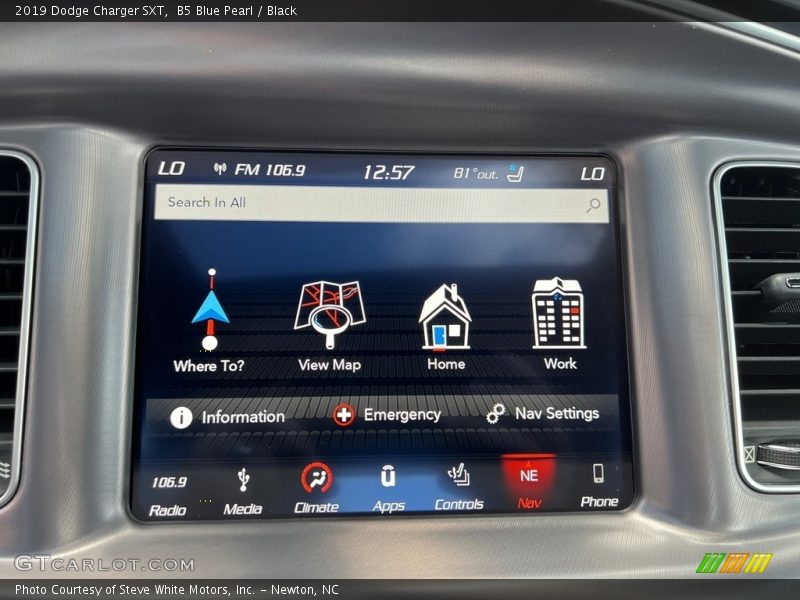 B5 Blue Pearl / Black 2019 Dodge Charger SXT