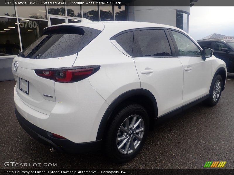 Rhodium White Metallic / Black 2023 Mazda CX-5 S Preferred AWD