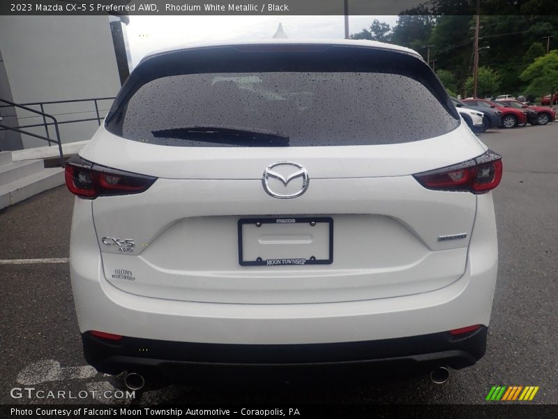Rhodium White Metallic / Black 2023 Mazda CX-5 S Preferred AWD