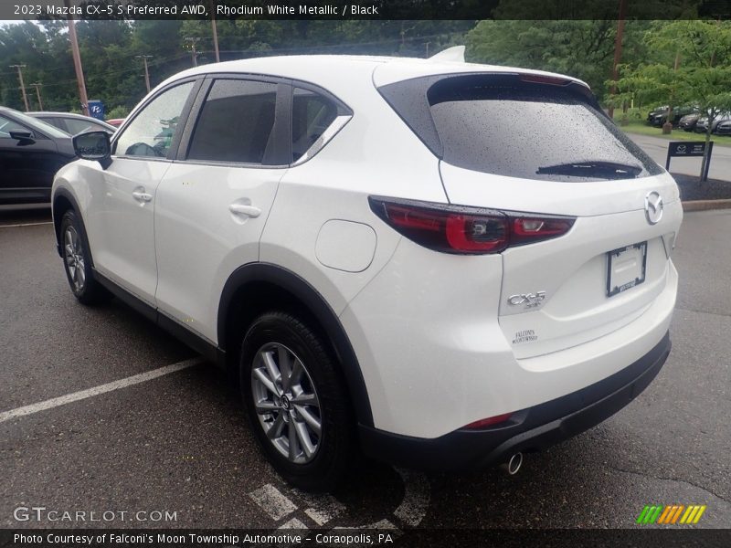 Rhodium White Metallic / Black 2023 Mazda CX-5 S Preferred AWD