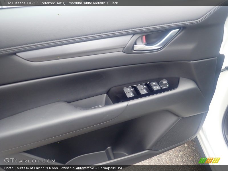 Rhodium White Metallic / Black 2023 Mazda CX-5 S Preferred AWD